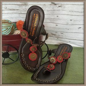 💥Donald J Pliner flip flop wedge sandals💥